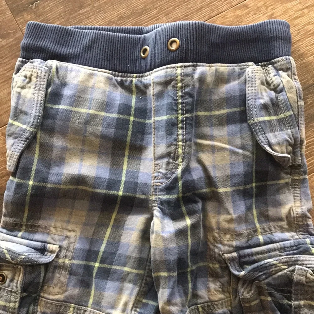 Mini boden plaid cargo‎ pants vintage htf sz 5
